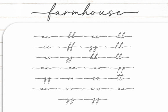 Little Farmhouse Font Poster 11