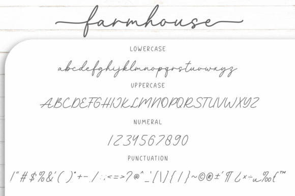 Little Farmhouse Font Poster 10