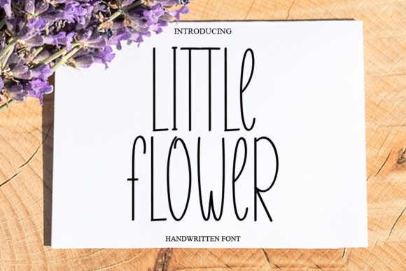 Little Flower Font Poster 1