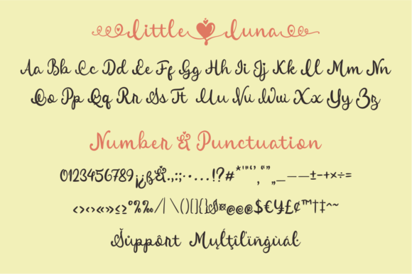Little Luna Font Poster 3