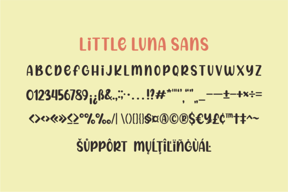 Little Luna Font Poster 4