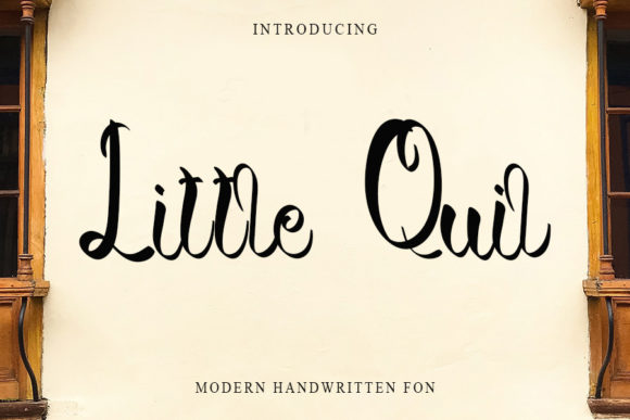 Little Quil Font Poster 1
