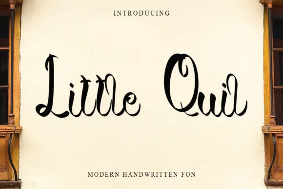 Little Quil Font Little Quil Font Poster 1