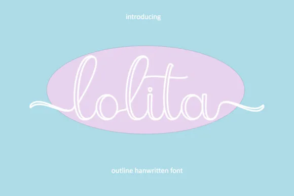 Lolita Font Lolita Font Poster 1