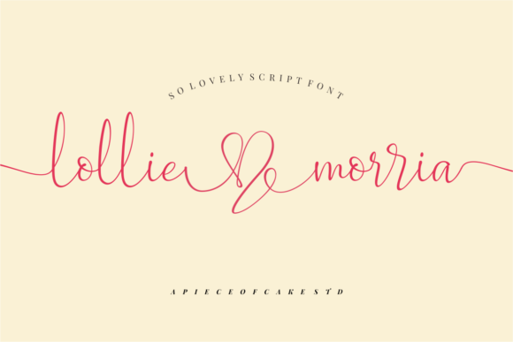 Lollie Morria Font Lollie Morria Font Poster 1