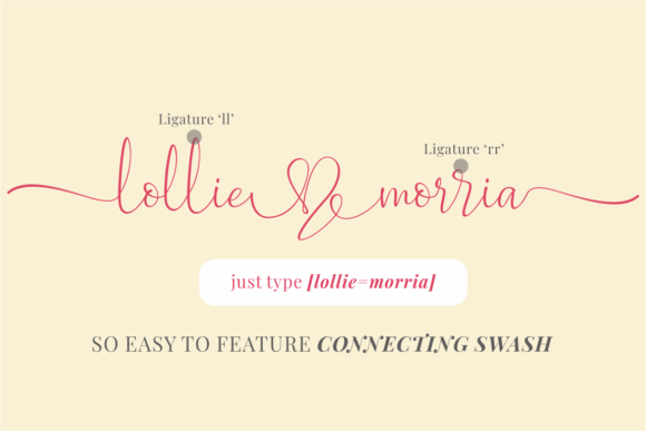 Lollie Morria Font Poster 2