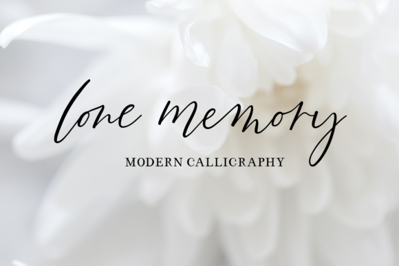 Lone Memory Font Lone Memory Font Poster 1