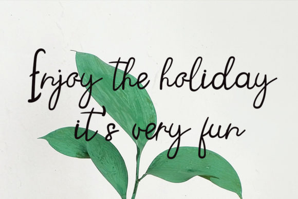 Long Holiday Font Poster 3