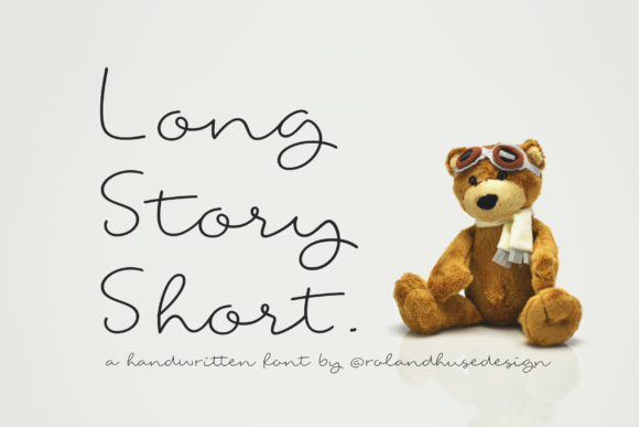 Long Story Short Font Poster 1