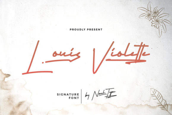 Louis Violette Font Poster 1