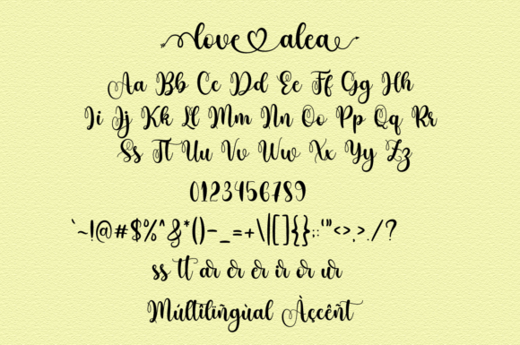 Love Alea Font Poster 7