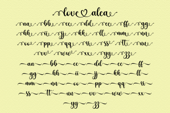 Love Alea Font Poster 8