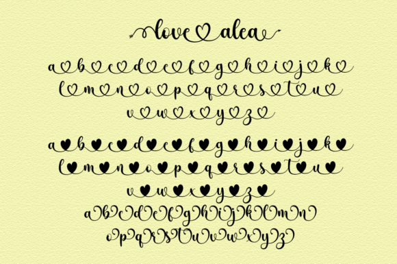 Love Alea Font Poster 9