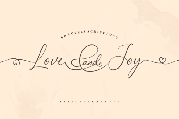 Love and Joy Font Poster 1