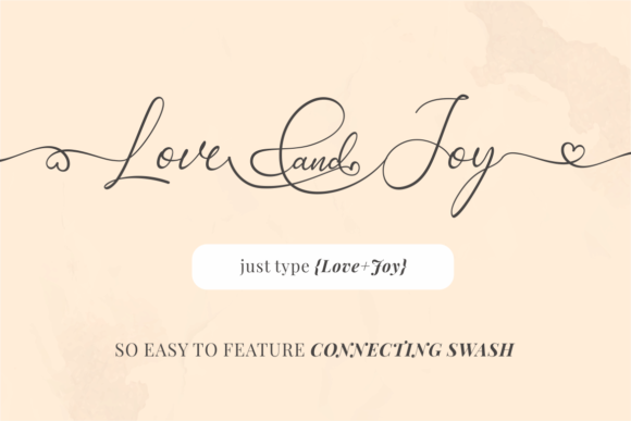 Love and Joy Font Poster 2