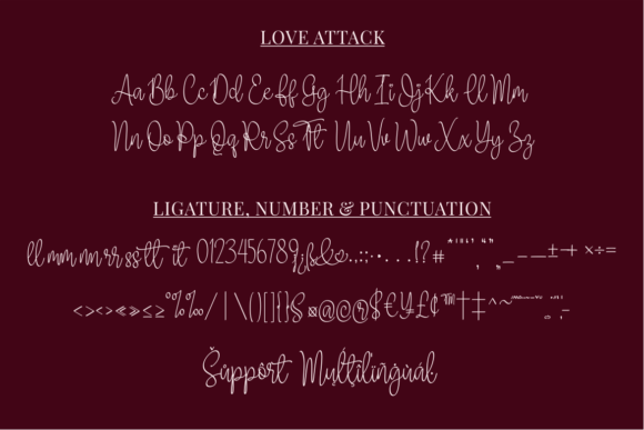 Love Attack Font Poster 3