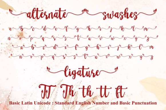 Love Butterfly Font Poster 15
