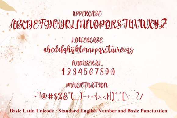 Love Butterfly Font Poster 16
