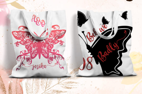 Love Butterfly Font Poster 6