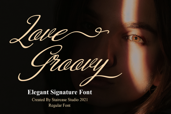 Love Groovy Font Poster 1