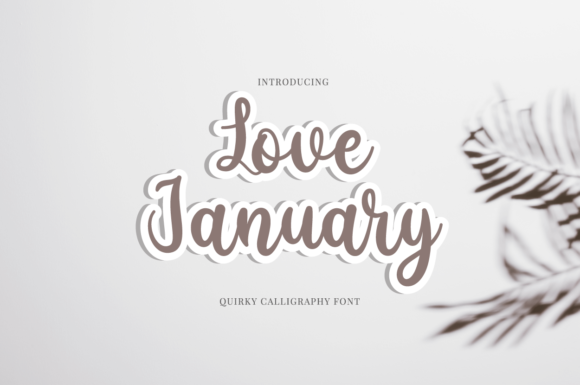 Love January Font Poster 1