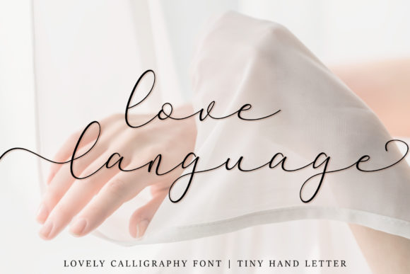 Love Language Font Poster 1
