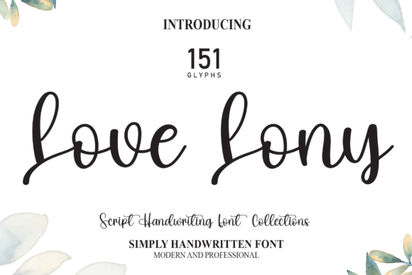 Love Lony Font Poster 1