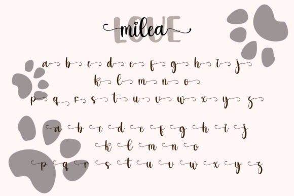 Love Millea Font Poster 5