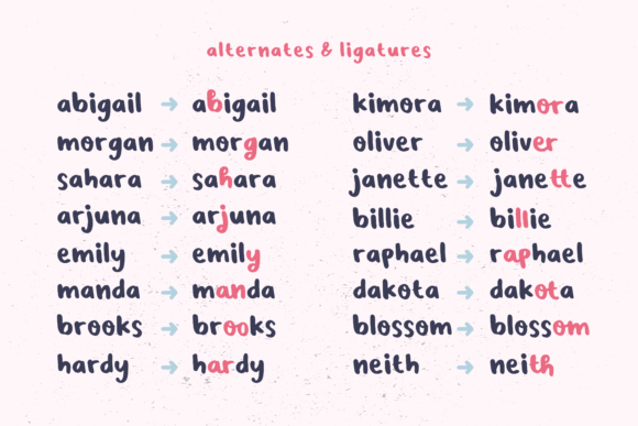 Love Note Font Poster 4