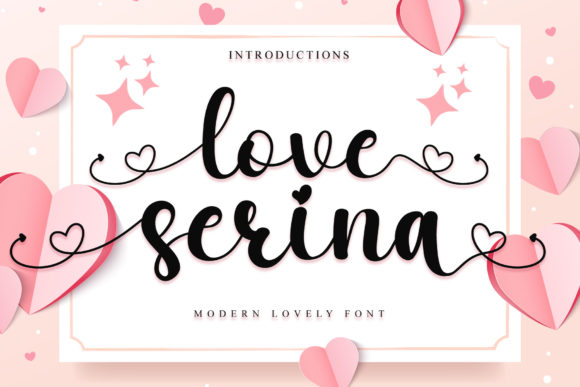 Love Serina Font Poster 1