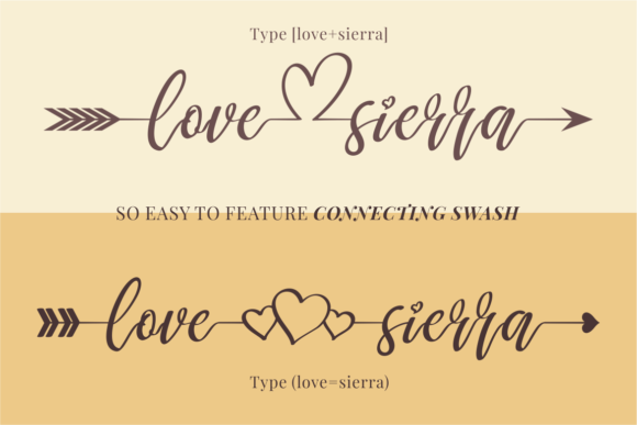 Love Sierra Font Poster 2