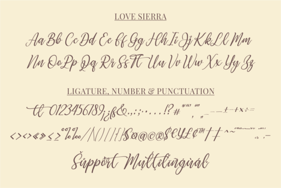 Love Sierra Font Poster 3