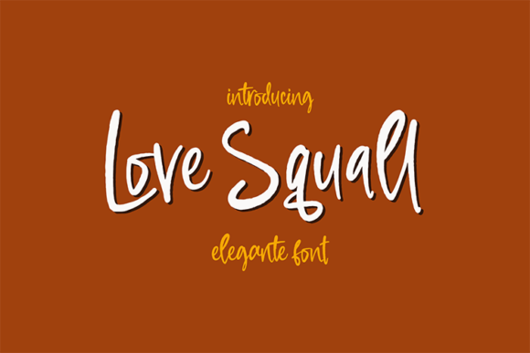 Love Squall Font Poster 1