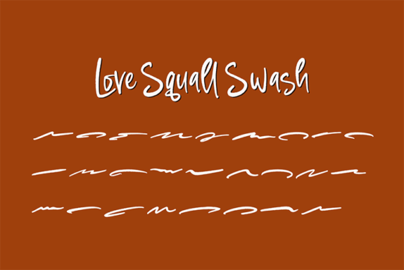 Love Squall Font Poster 8