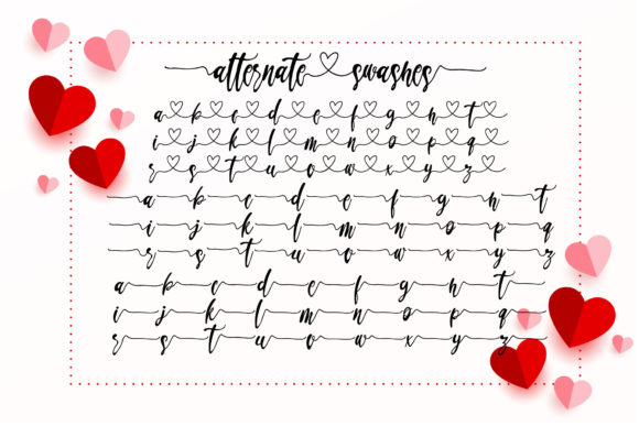 Love You Baby Font Poster 13
