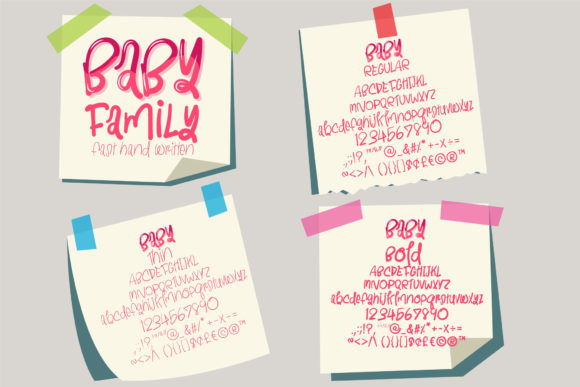Love You Baby Font Poster 14