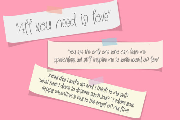 Love You Baby Font Poster 4