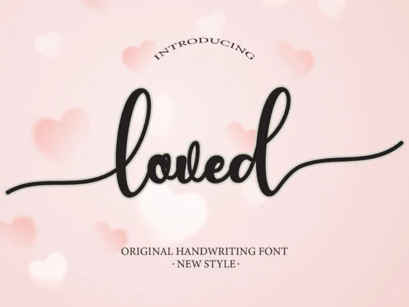 Loved Font Loved Font Poster 1