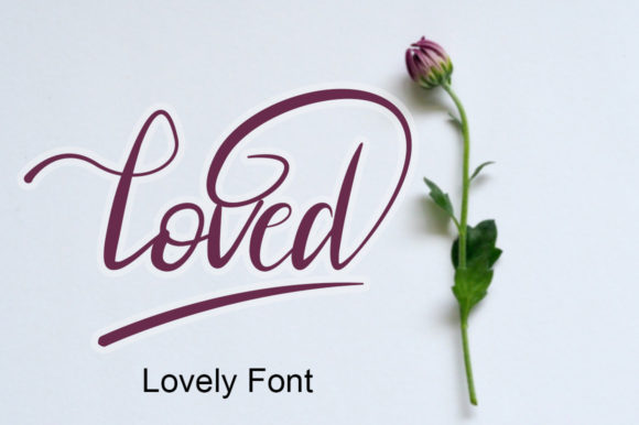 Loved Font Poster 1