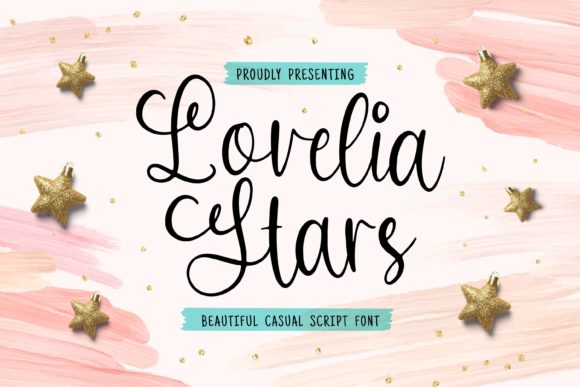 Lovelia Stars Font Poster 1