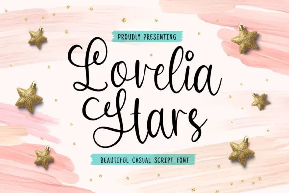 Lovelia Stars Font Poster 1