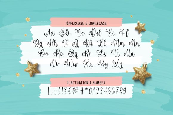 Lovelia Stars Font Poster 5