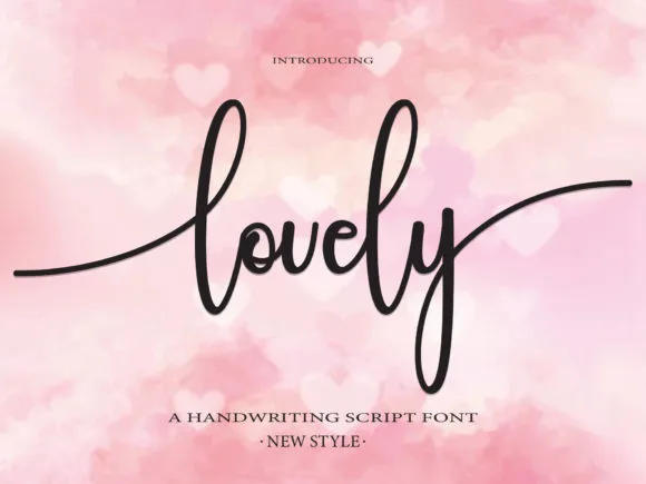 Lovely Font Lovely Font Poster 1
