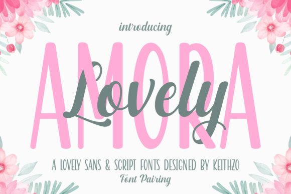 Lovely Amora Font Poster 1