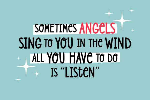 Lovely Angels Font Poster 3