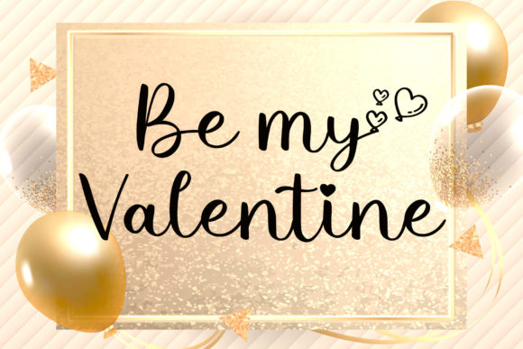 Lovely Balloon Font Poster 4