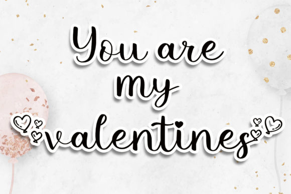 Lovely Balloon Font Poster 5