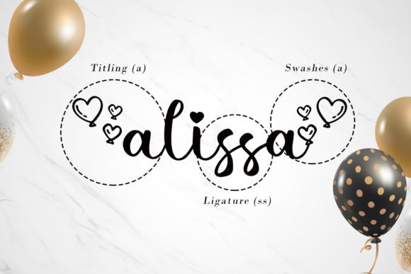 Lovely Balloon Font Poster 6