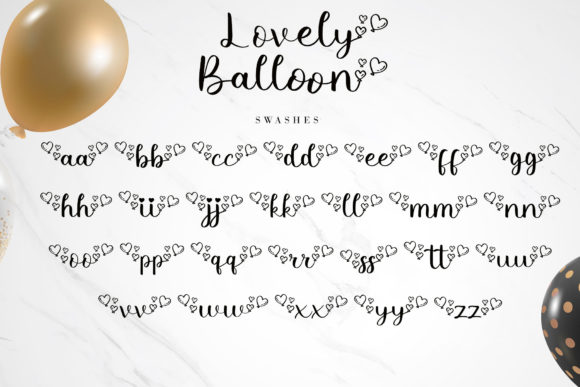 Lovely Balloon Font Poster 8