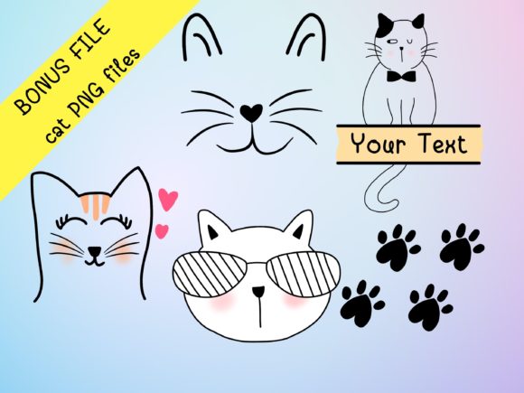 Lovely Cats Font Poster 5